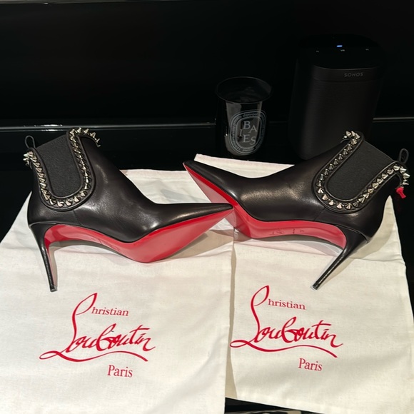 Christian Louboutin - Capaboot 85mm Spiked Napa Stiletto Ankle Boot - Picture 5 of 16